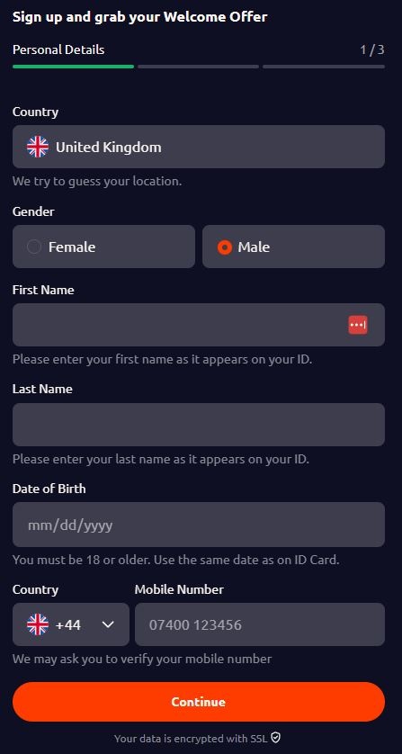 Betano Registration