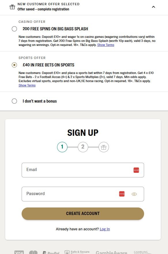 Betmgm Registration