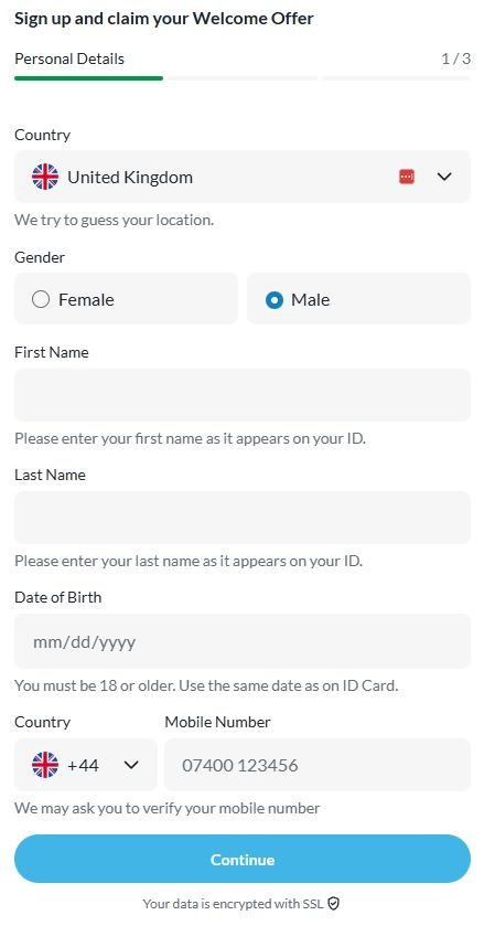 Betvictor Registration