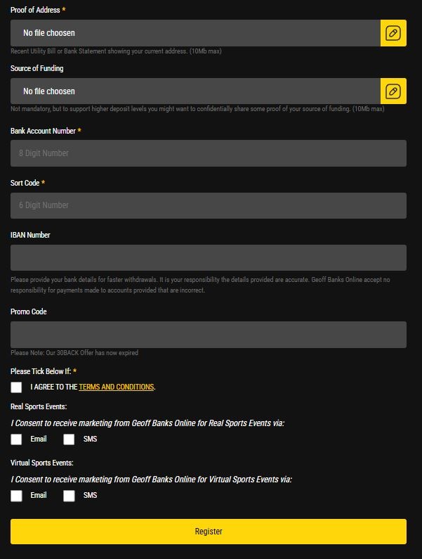 Geoff Banks Registration 2