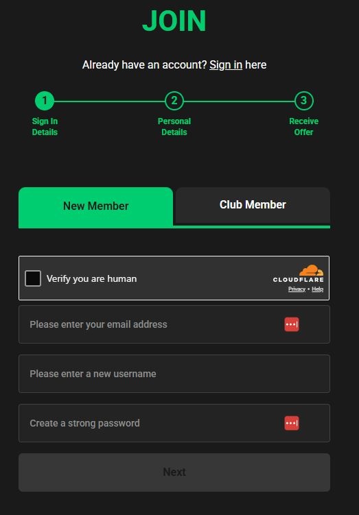 Grosvenor Sports Registration