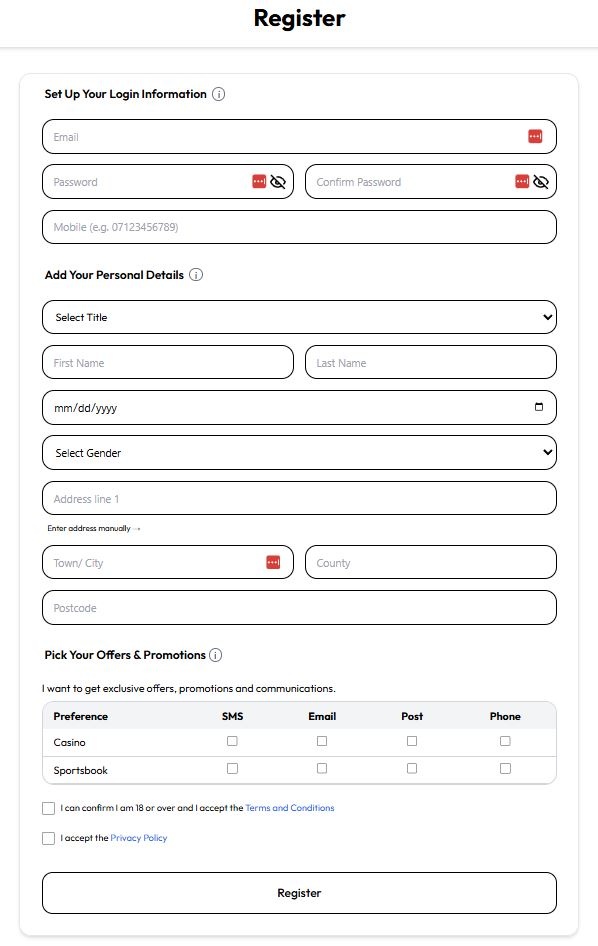 Hot Streak Registration