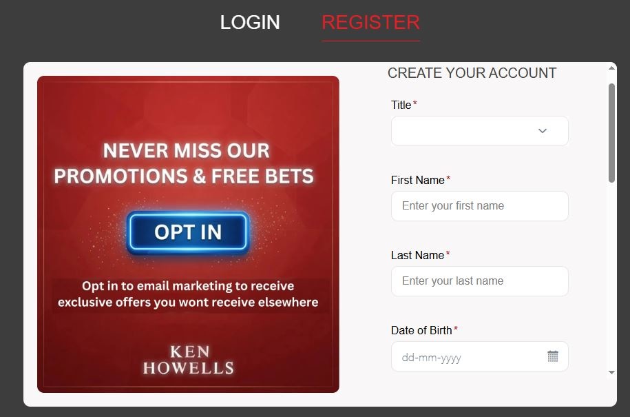 Ken Howells Registration