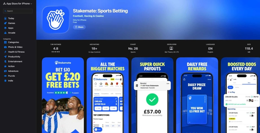 Stakemate App