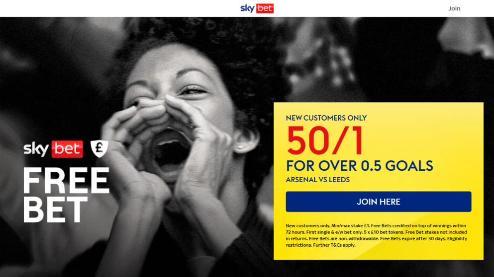 Sky Bet have an odds boost for the Arsenal's first home game of the year