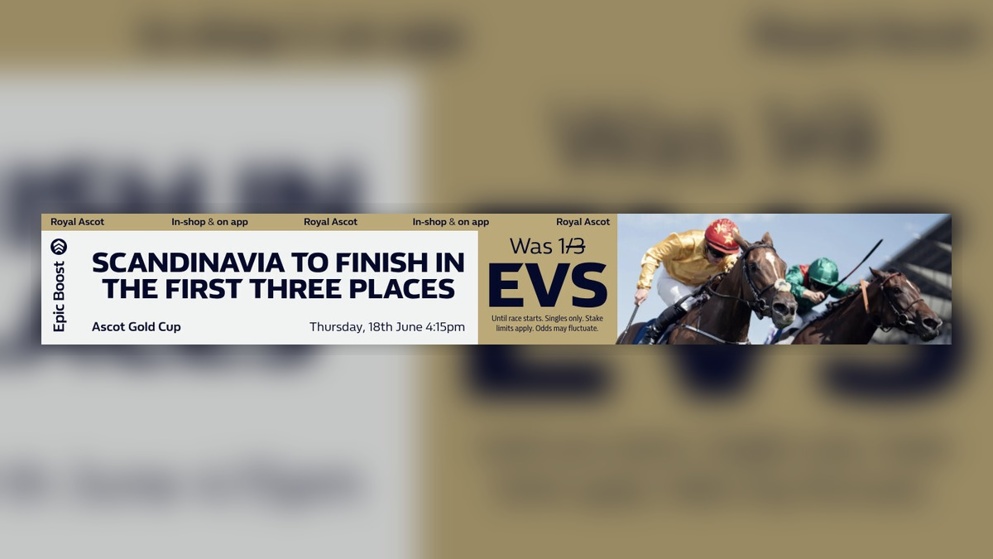 Get this huge top 3 enhancement on Gold Cup favourite Scandinavia with William Hill