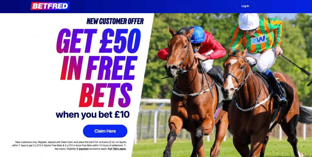 Get £50 in free bets at Betfred