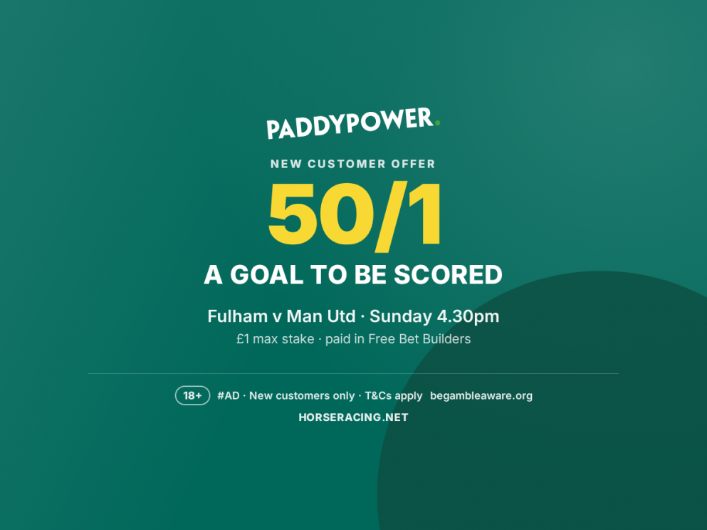 Get 50/1 over 0.5 goals in Fulham v Man United here with Paddy Power!