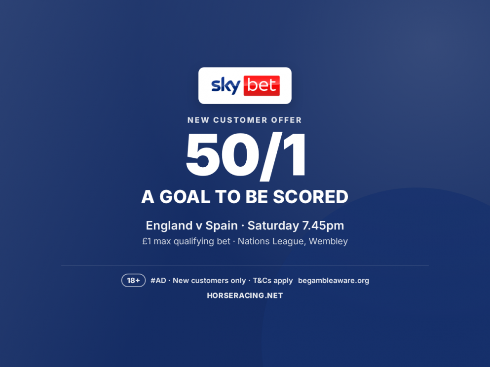 Get £50 in Free Bet tokens from Sky Bet if England or Spain score in their Wembley clash on Saturday