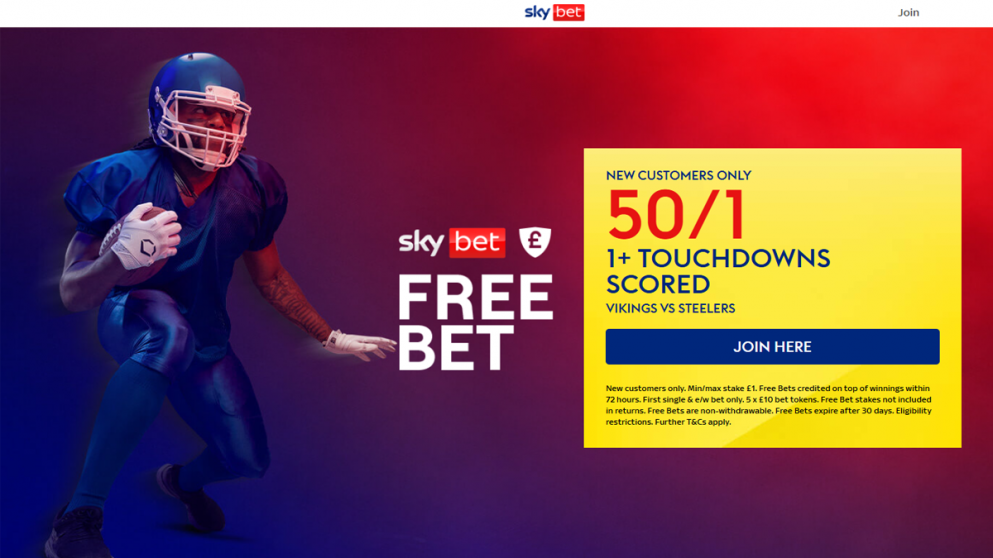 Get this big odds boost from Sky Bet for Sunday's NFL showdown!
