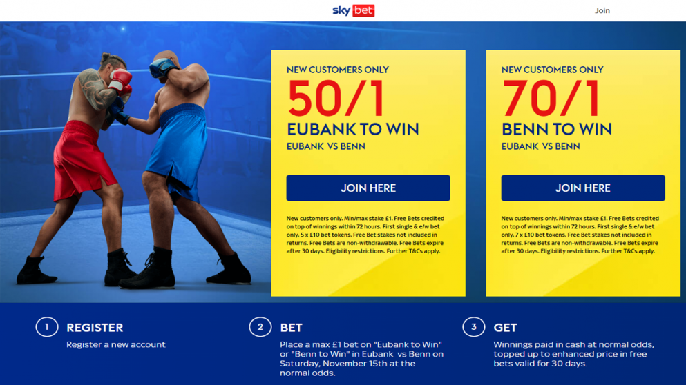 Get an odds boost on whichever fighter you think will win tonight with Sky Bet!