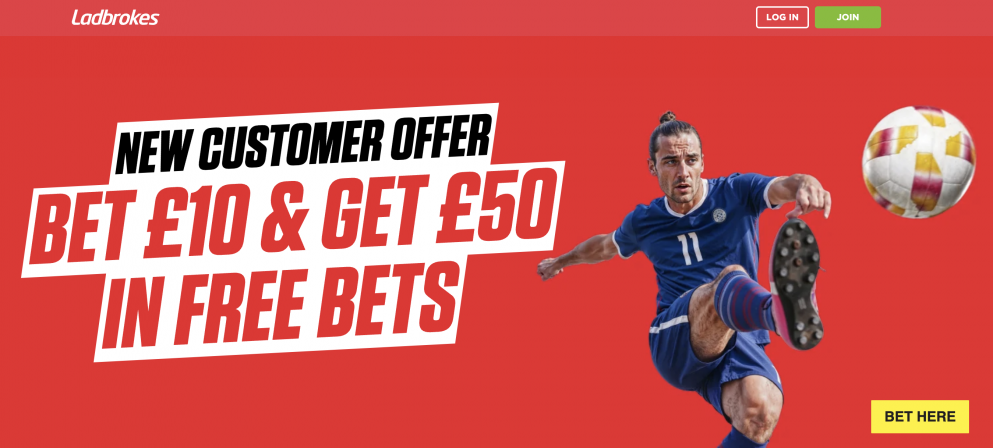Get £50 in free bets when you join Ladbrokes for the World Cup