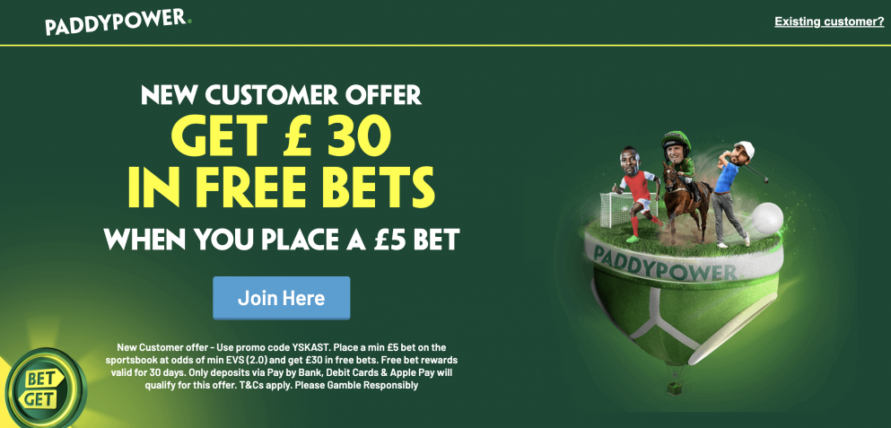 Get £30 in free bets for the World Cup semi-finals at Paddy Power