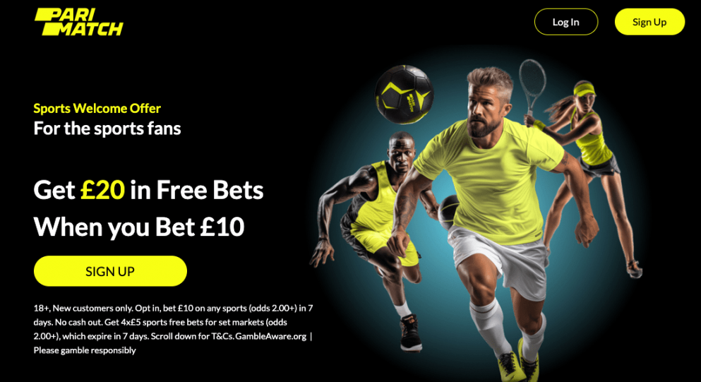 Get £20 in free bets at Parimatch