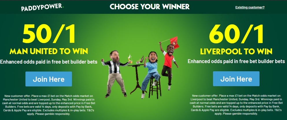 Pick your team to odds boost with this Paddy Power offer!