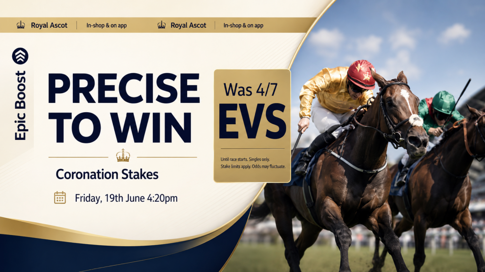 Get this huge enhancement on Coronation Stakes favourite Precise with William Hill