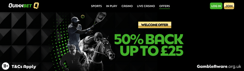 Get 50% of your day 1 losses back at Quinnbet this Cheltenham