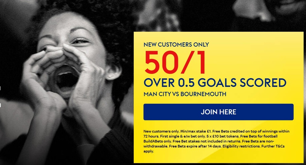 Get a huge price boost on Man City v Bournemouth with Sky Bet!