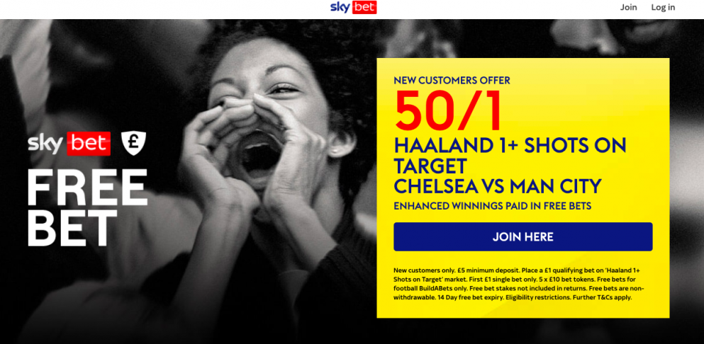Get this Erling Haaand price boost with Sky Bet!