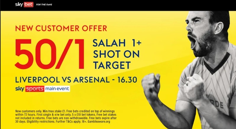 Sky Bet have an odds boost for Liverpool's huge clash with Arsenal this Sunday!