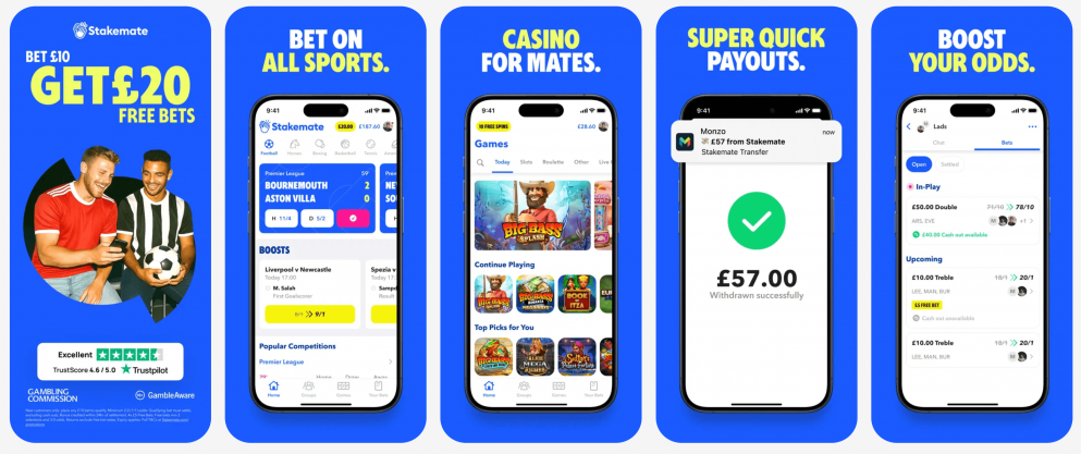 Download the Stakemate app today