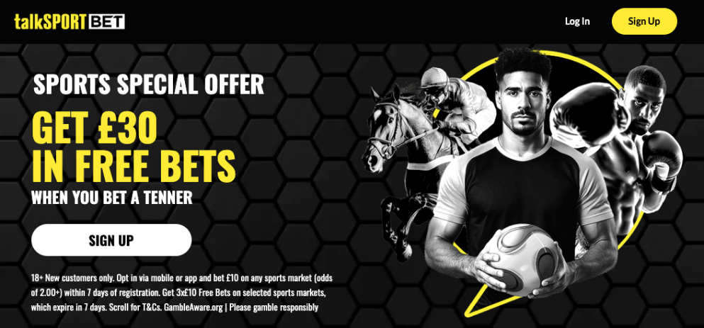 talkSPORT BET offer new customers £30 in free bets