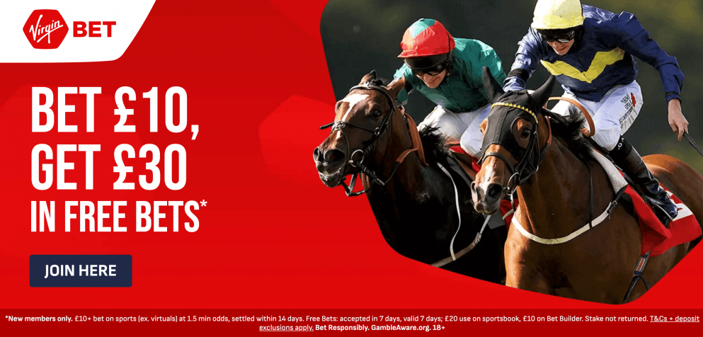 Get £30 in free bets for Cheltenham at Virgin Bet