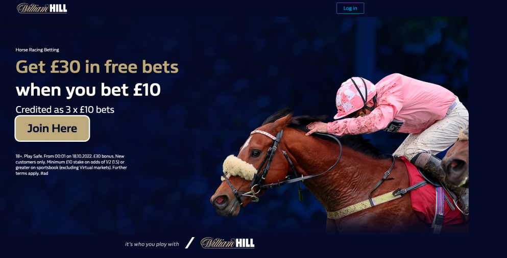 Get £30 in free bets for Cheltenham at William Hill