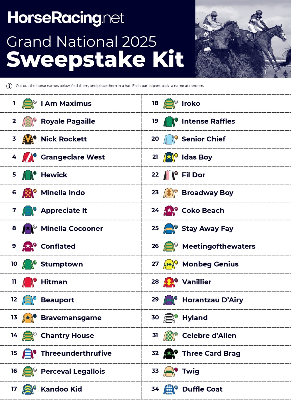 Hr Grand National 2025 Sweepstake Kitpage 0001