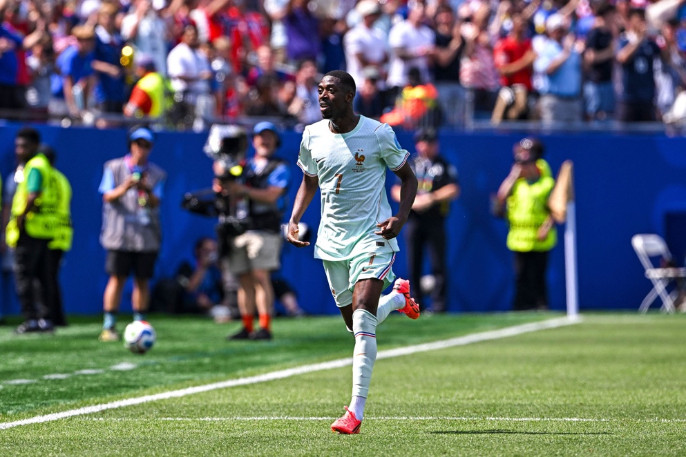 Ousmane Dembele hit a hat trick last time out for France 