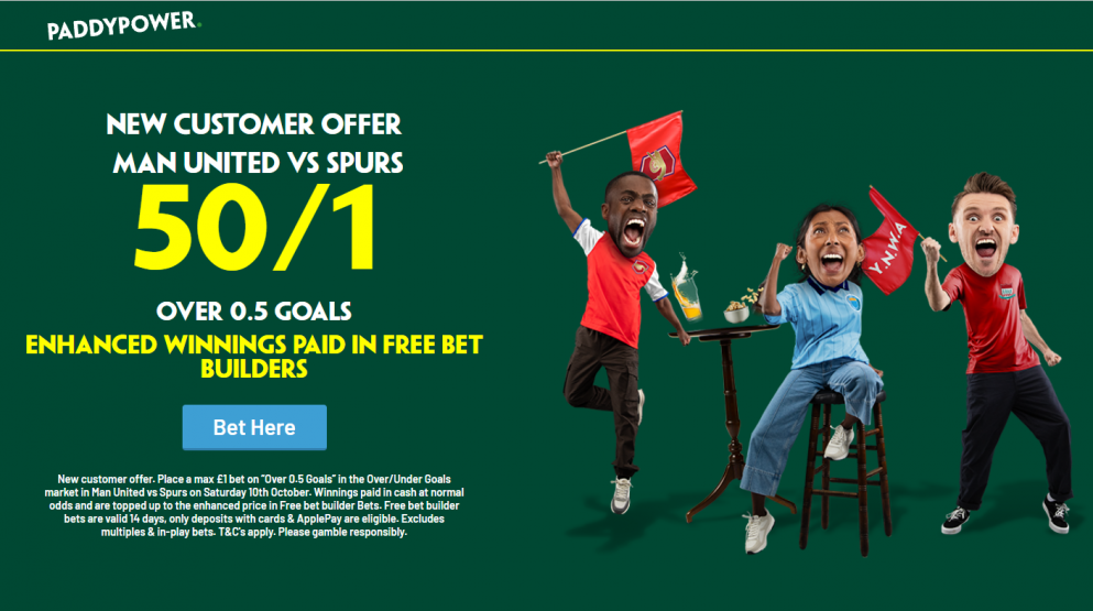Get this exclusive offer from Paddy Power