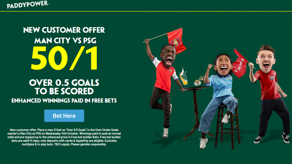 Get this exclusive offer from Paddy Power