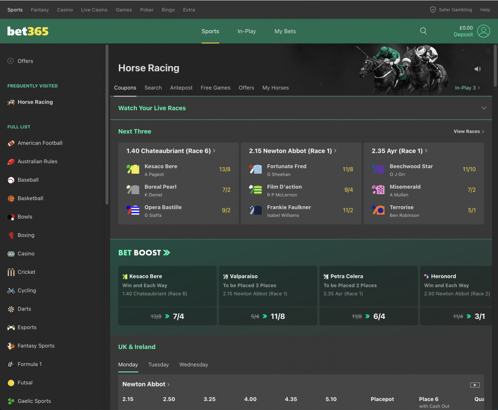 SignUp for the Horse Racing Live Stream