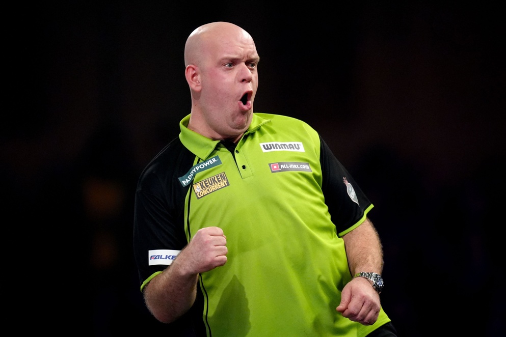Michael Van Gerwen takes on Luke Littler in the 2025 Final